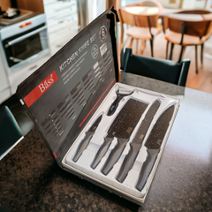 Bass 6 Pcs Stainless Steel Knife Set-D2