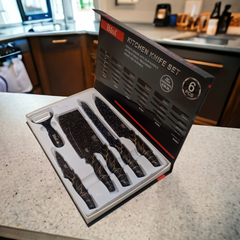 Bass 6 Pcs Stainless Steel Knife Set-D1