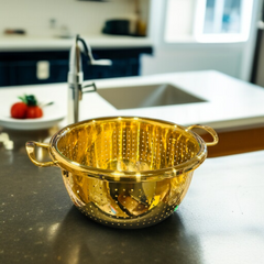 Multi-Functional Golden Drain Basket -20cm