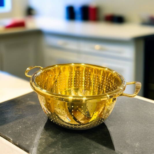 Multi-Functional Golden Drain Basket -28cm