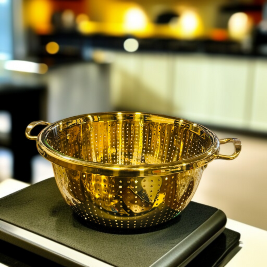 Multi-Functional Golden Drain Basket -24cm