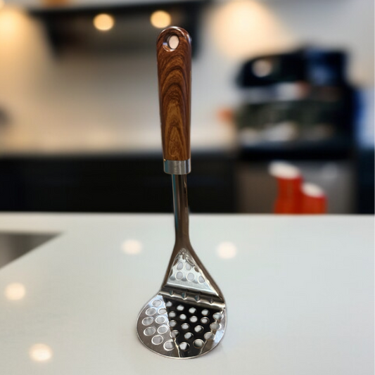 Wooden Handle Potato Masher-KT