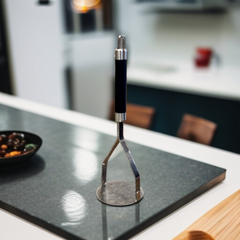 Black handle Potato Masher