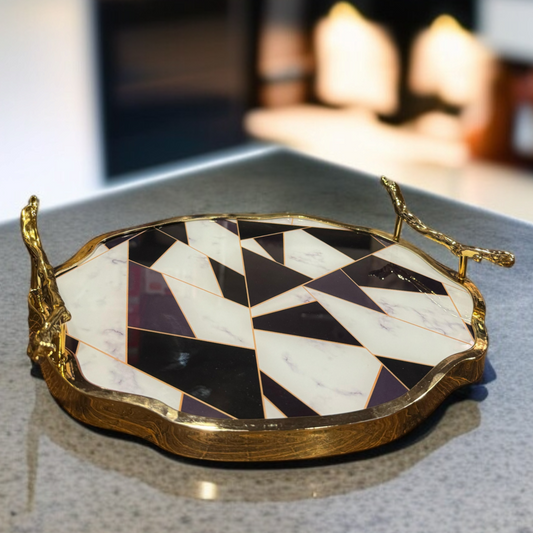 Round Glass Tray -D6