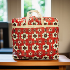 110GSM Non-Woven Luggage Bag (Ajrak Red)