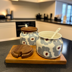 2 Pcs Sugar Pot Set