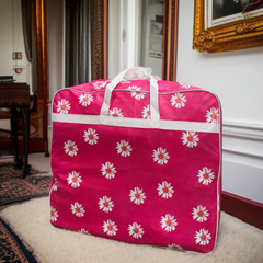 110GSM Non-Woven Luggage Bag (Pink Flower)