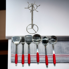 7 Pcs Stainless Steel Kitchen Set (Silicone Handle)