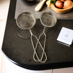 2 Pc Stainless Steel Stainer