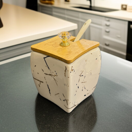 Ceramic Sugar Pot -D5