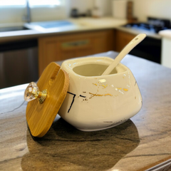 Ceramic Sugar Pot -D6