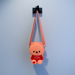 1 Pc Cartoon Silicone Cross Body Travel Bag