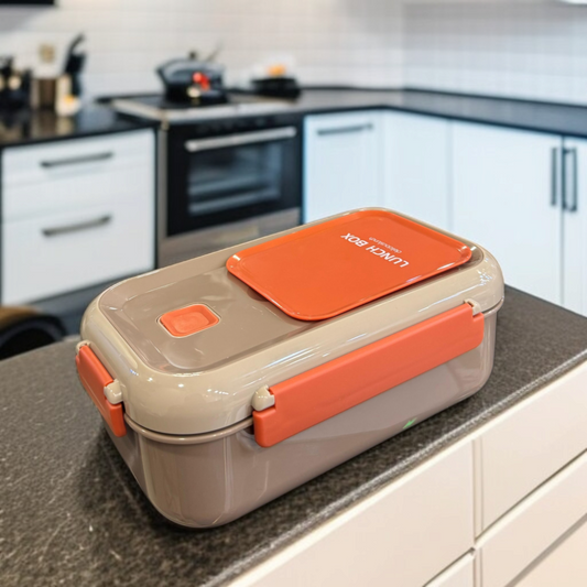 Food Grade Rectangle Lunch Box-Light Brown