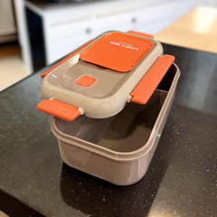 Food Grade Rectangle Lunch Box-Light Brown