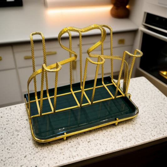 Heart Design Glass Stand (6 Hook)