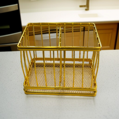 Metal Golden Spoon Holder-Rec
