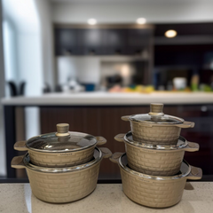 Unique 10 Pcs Granite Cookware Set