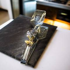 Butterfly Design Silver Tong-D1