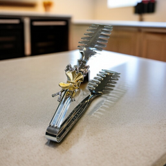 Butterfly Design Silver Tong-D2