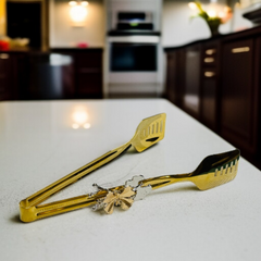 Butterfly Design Golden Tong-D2