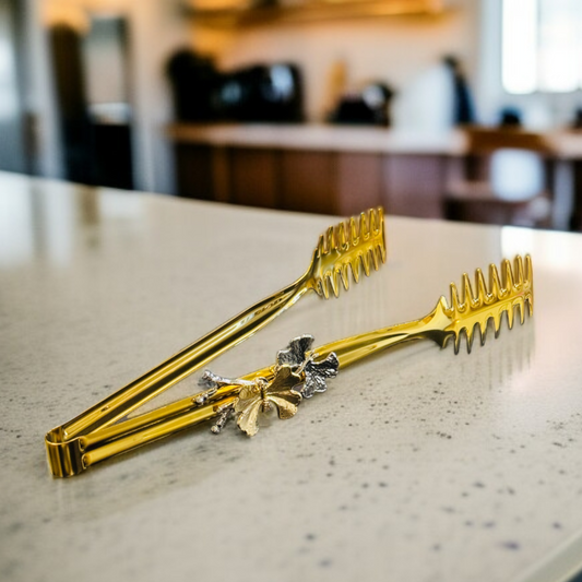Butterfly Design Golden Tong-D3