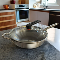 Non-Stick Single Side Laser Coating Pan-34cm