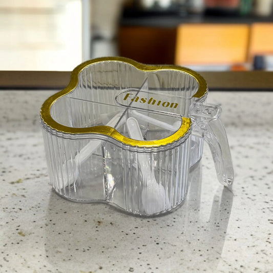 Four Compartment Seasoning Spice Box(Minor Damage)
