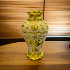 European Pop-up Toothpick Holder White Gold-L