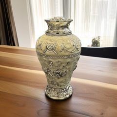 European Pop-up Toothpick Holder White Silver-L