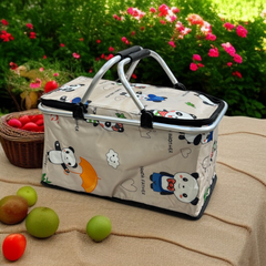 Foldable Insulated Picnic Basket-D2