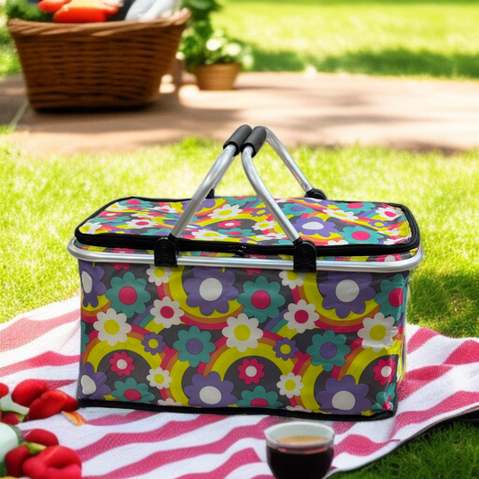 Foldable Insulated Picnic Basket-D4
