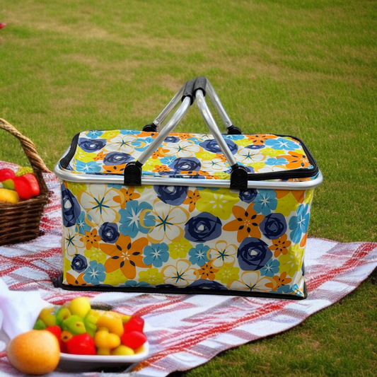 Foldable Insulated Picnic Basket-D5