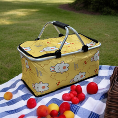 Foldable Insulated Picnic Basket-D1