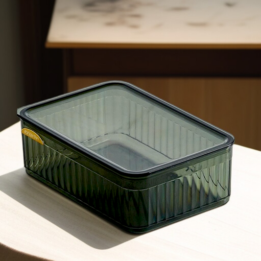 Acrylic Basket with Lid-Small