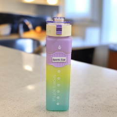 Rainbow Plastic Water Bottle Purple -900ML