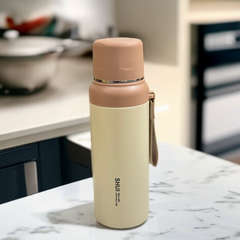 Shui Thermos Flask Bottle-Brown