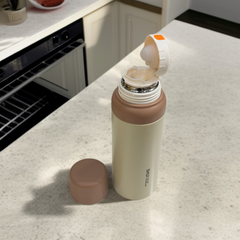 Shui Thermos Flask Bottle-Brown