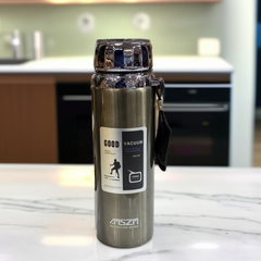 Vacuum Insulated Travel Bottle-Grey
