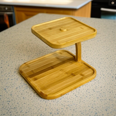 2 Tier Wooden Tray