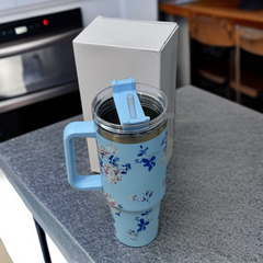 Flower Design Tumbler-D2