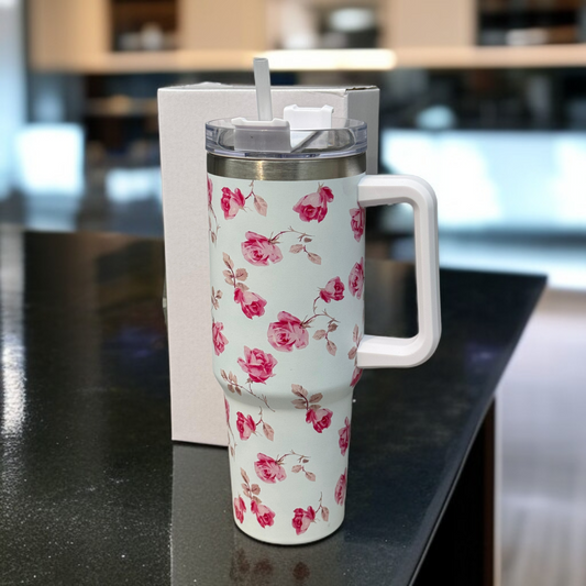 Flower Design Tumbler-D3