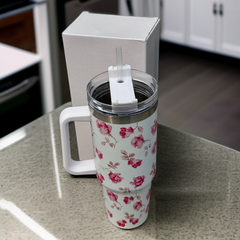 Flower Design Tumbler-D3