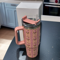 Flower Design Tumbler-D4