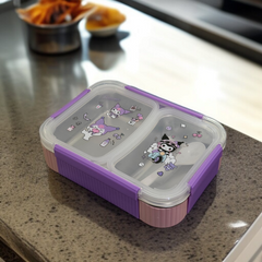 2 Compartment Stainless Steel Lunch Box
