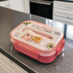 Ice Pack Lunch Box-Pink