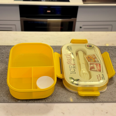 Ice Pack Lunch Box-Yellow