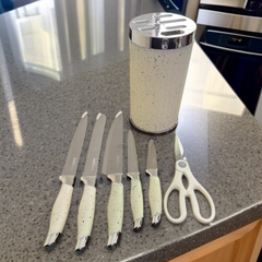 7-Piece Knife Set with Storage Box-D3