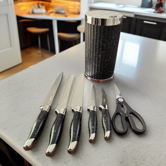 7-Piece Knife Set with Storage Box-D6