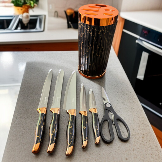 7-Piece Knife Set with Storage Box-D5