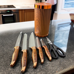 7-Piece Knife Set with Storage Box-D4